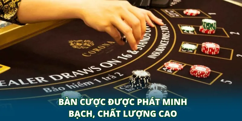 Bàn cược được phát minh bạch, chất lượng cao